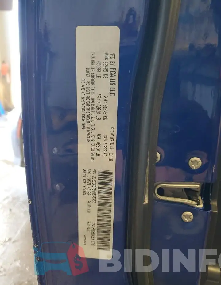 2C3CDXCT9KH545455 Photo# 12