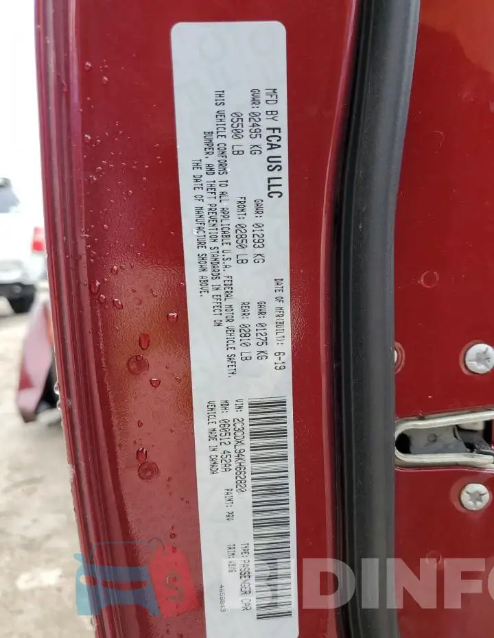 2C3CDXL94KH662820 Photo# 12