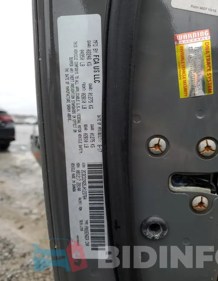2C3CDZAG5JH123764 Photo# 12