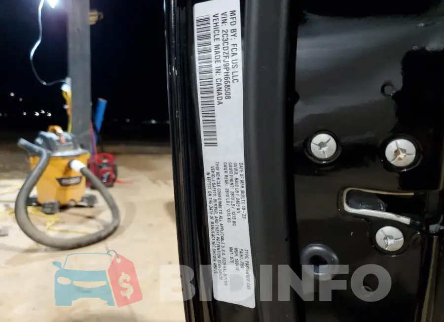 2C3CDZFJ9PH668508 Photo# 12