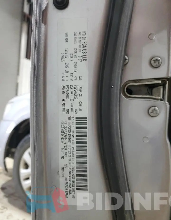 3C4PDCAB0HT707134 Photo# 13