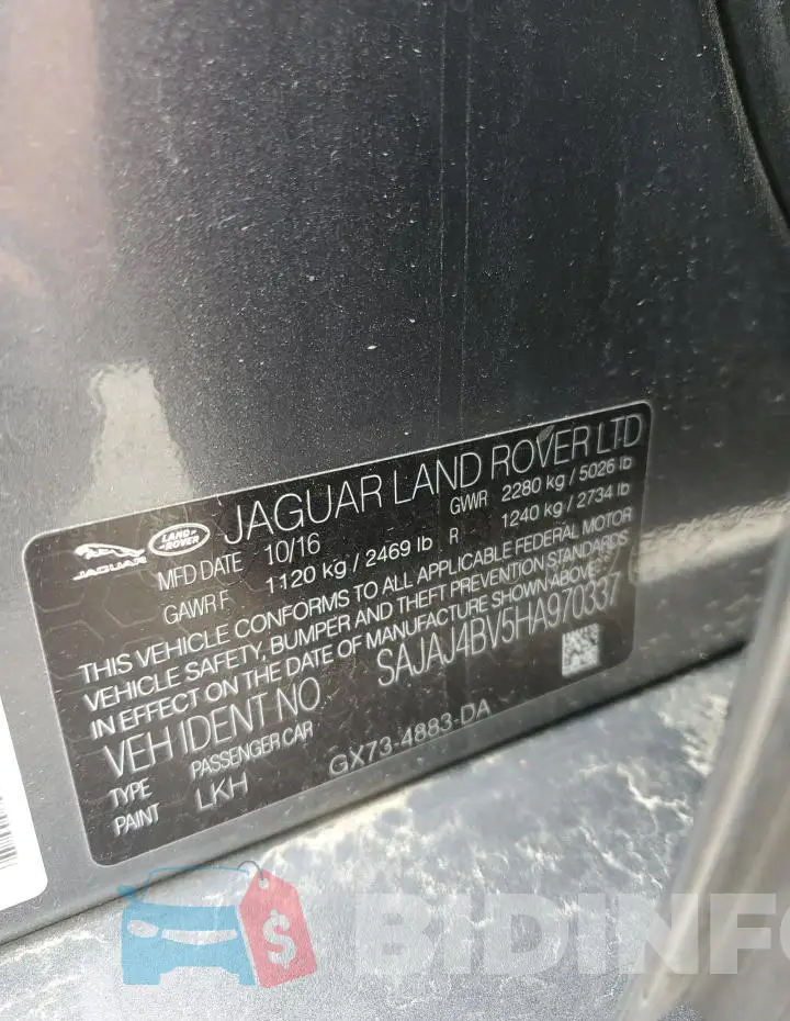 SAJAJ4BV5HA970337 Photo# 12