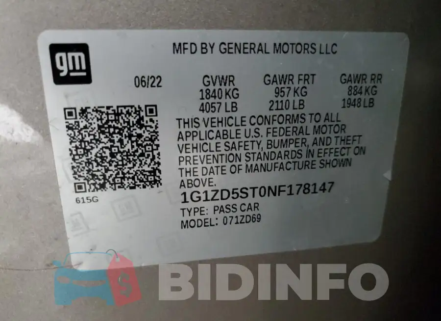 1G1ZD5ST0NF178147 Photo# 12