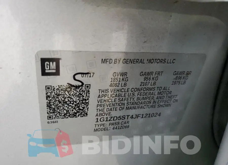 1G1ZD5ST4JF121024 Photo# 12