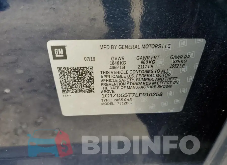 1G1ZD5ST7LF010258 Photo# 12