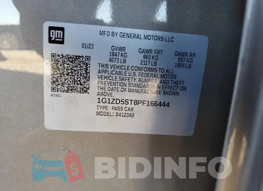 1G1ZD5ST8PF166444 Photo# 13