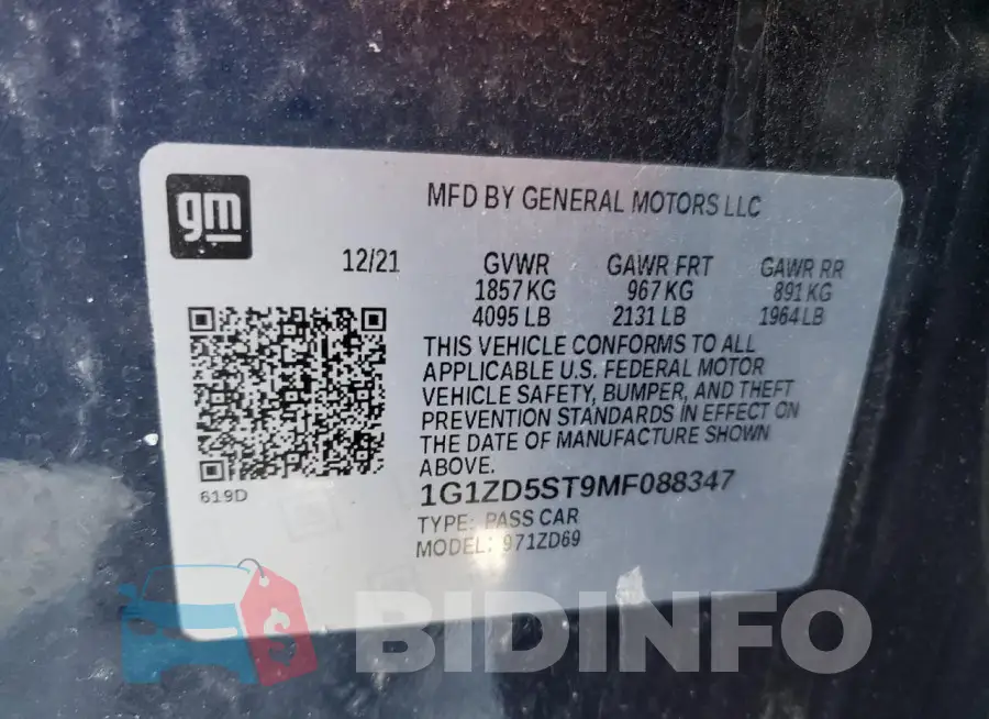 1G1ZD5ST9MF088347 Photo# 13
