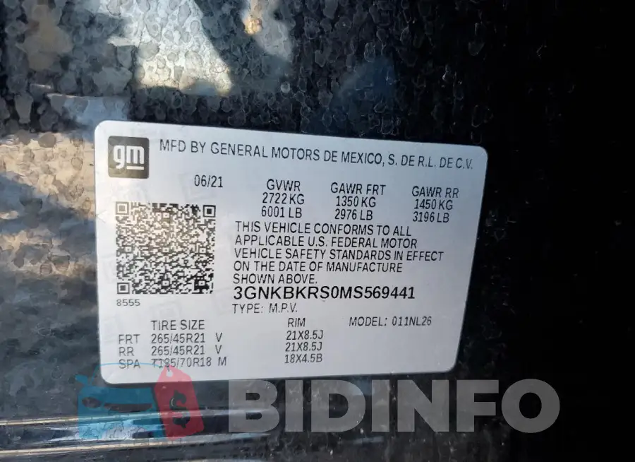 3GNKBKRS0MS569441 Photo# 13