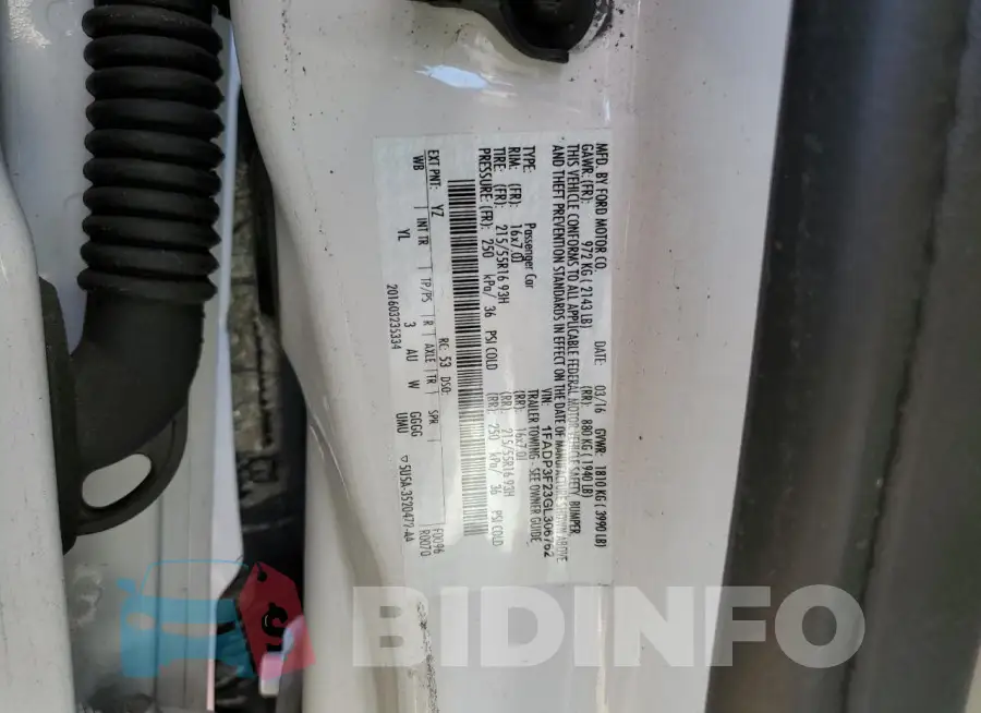 1FADP3F23GL306762 Photo# 13