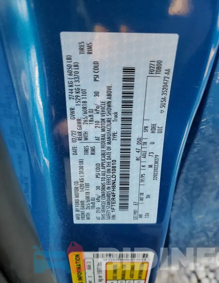 1FTER4FH8NLD10810 Photo# 12