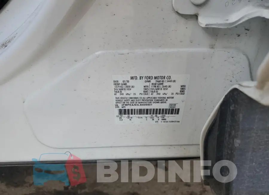 2FMPK4J93LBA89901 Photo# 13