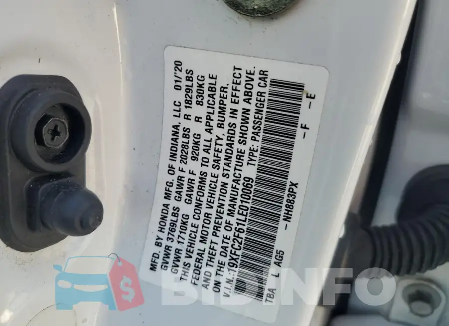 19XFC2F61LE010069 Photo# 13