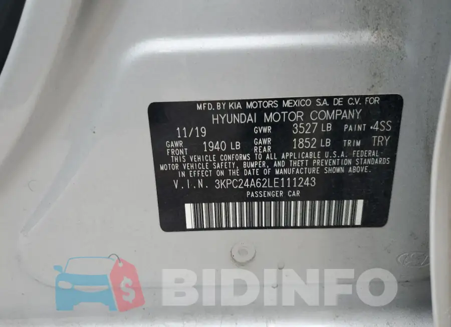 3KPC24A62LE111243 Photo# 12
