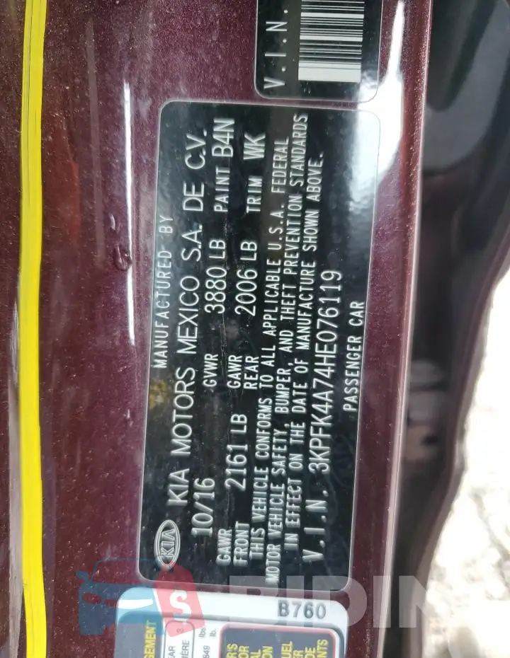 3KPFK4A74HE076119 Photo# 12