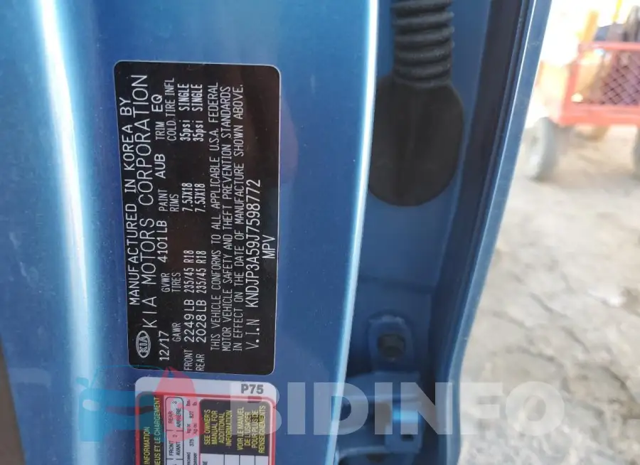 KNDJP3A59J7598772 Photo# 12