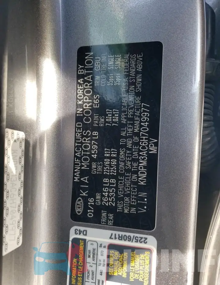 KNDPM3AC6H7049977 Photo# 13