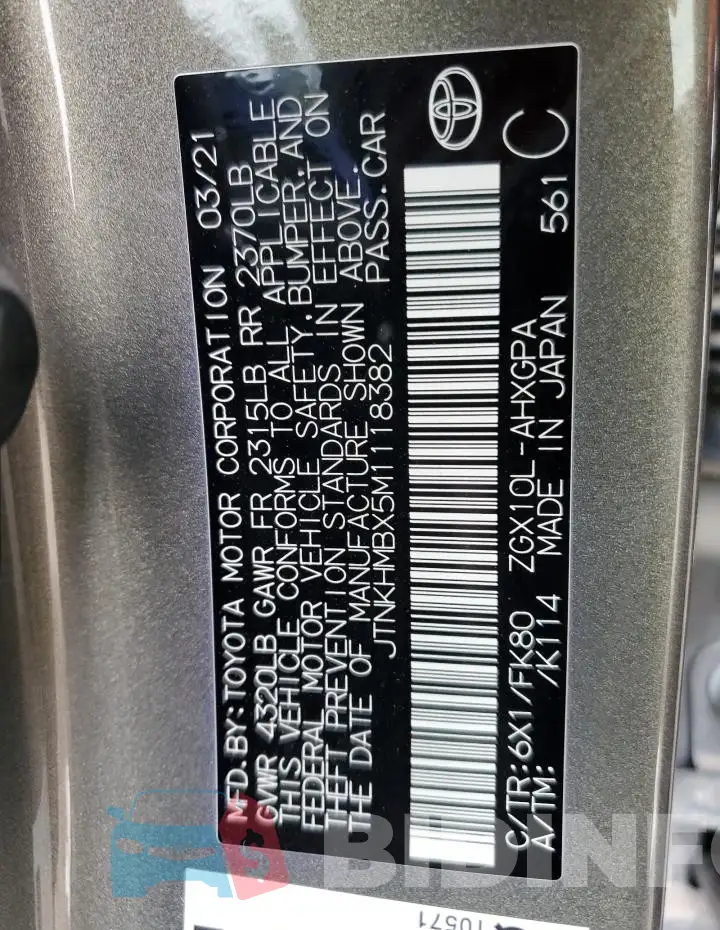 JTNKHMBX5M1118382 Photo# 12