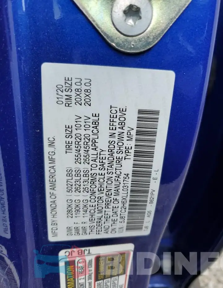 5J8TC2H6XLL031754 Photo# 13