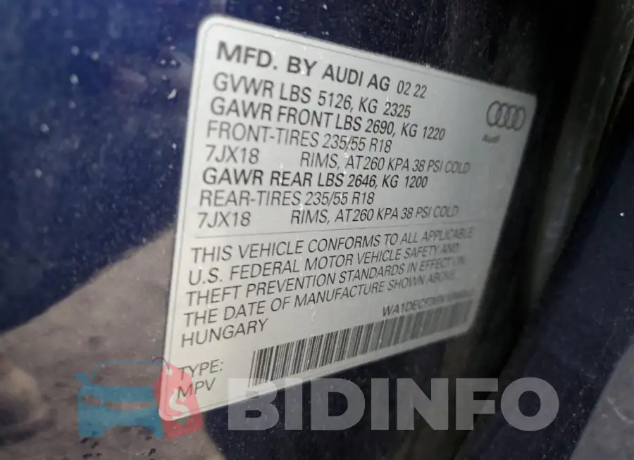 WA1DECF36N1086805 Photo# 12
