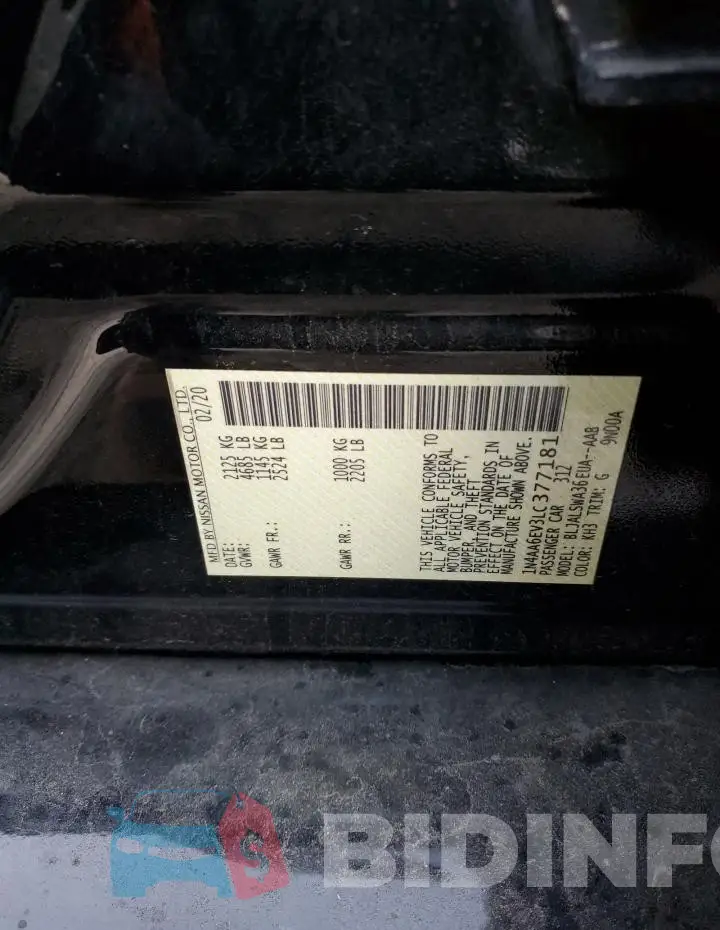 1N4AA6EV3LC377181 Photo# 12
