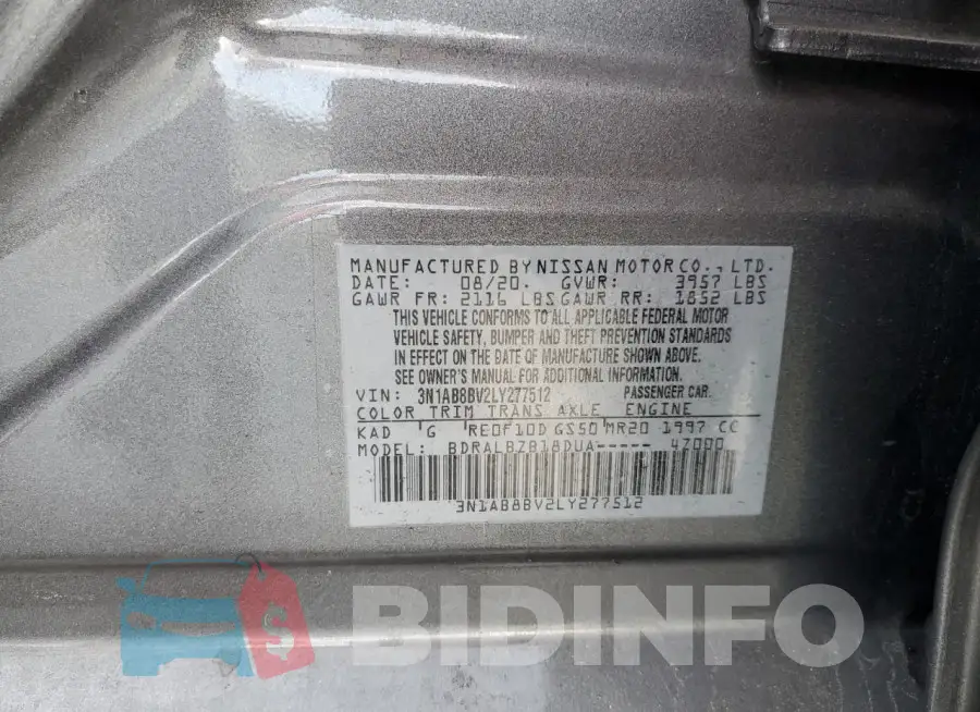 3N1AB8BV2LY277512 Photo# 12