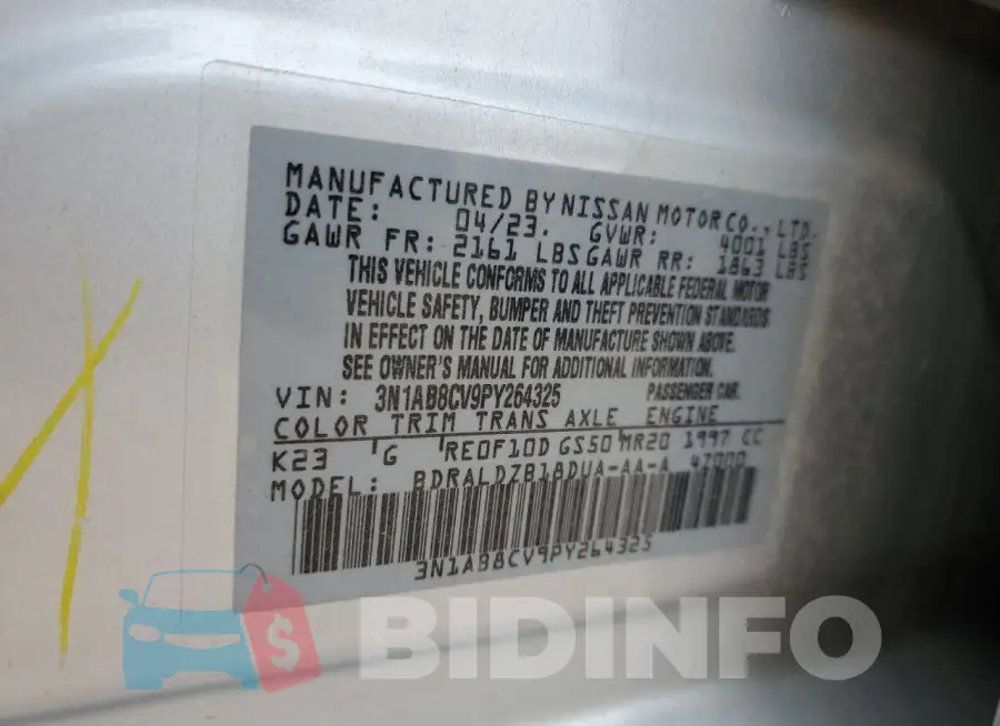 3N1AB8CV9PY264325 Photo# 12