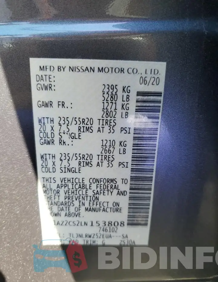 5N1AZ2CS2LN153808 Photo# 13