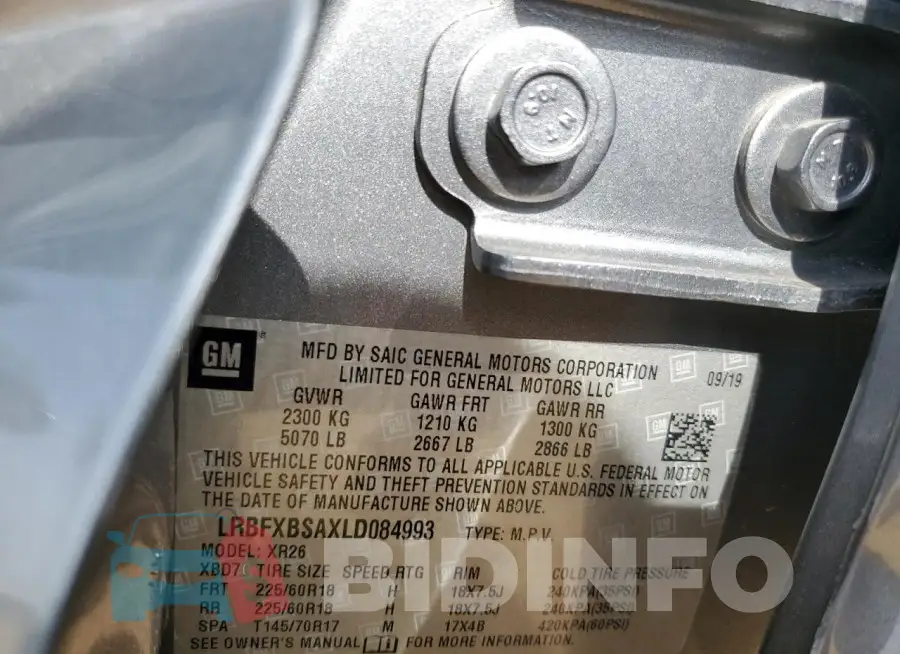 LRBFXBSAXLD084993 Photo# 14
