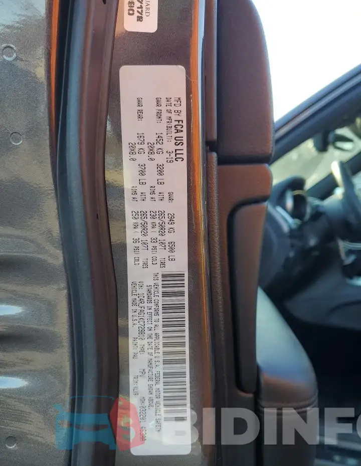 1C4RJFAG1KC729810 Photo# 13
