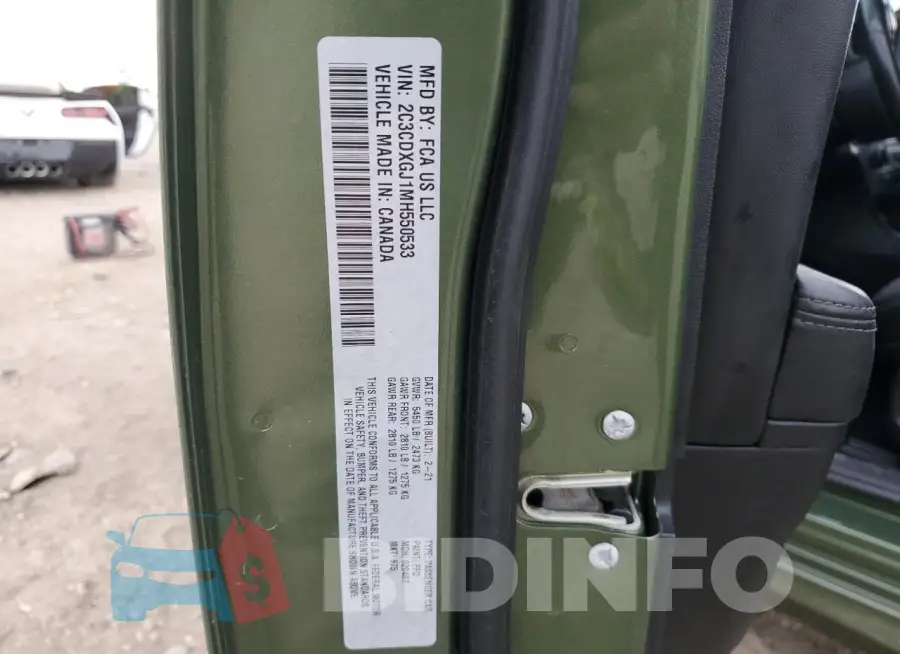 2C3CDXGJ1MH550533 Photo# 13