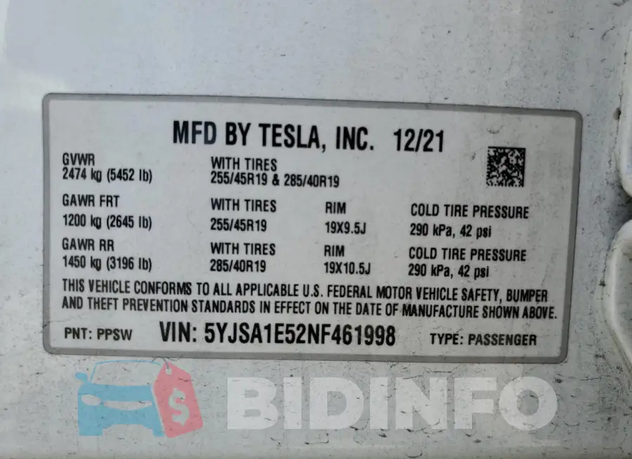 5YJSA1E52NF461998 Photo# 12