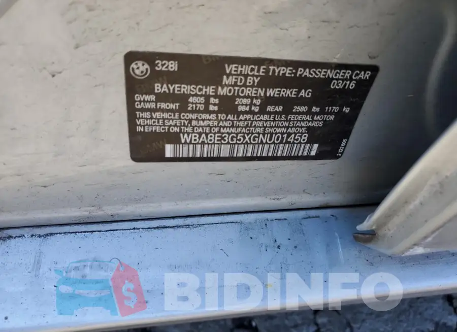 WBA8E3G5XGNU01458 Photo# 12