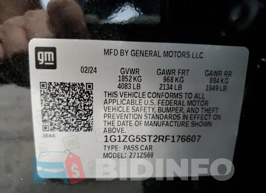 1G1ZG5ST2RF176607 Photo# 12