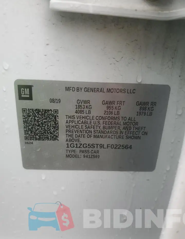 1G1ZG5ST9LF022564 Photo# 12