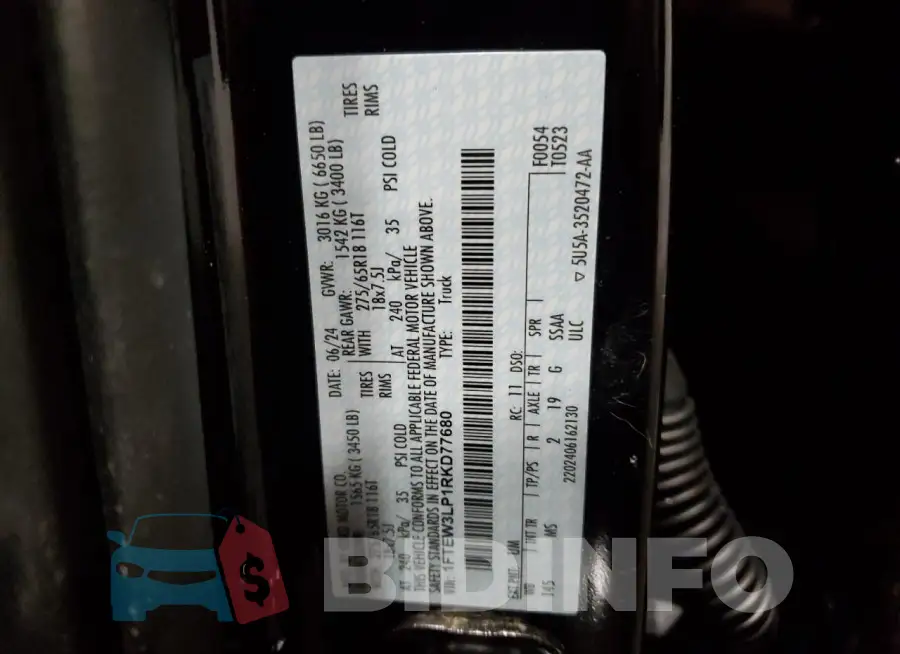 1FTEW3LP1RKD77680 Photo# 12