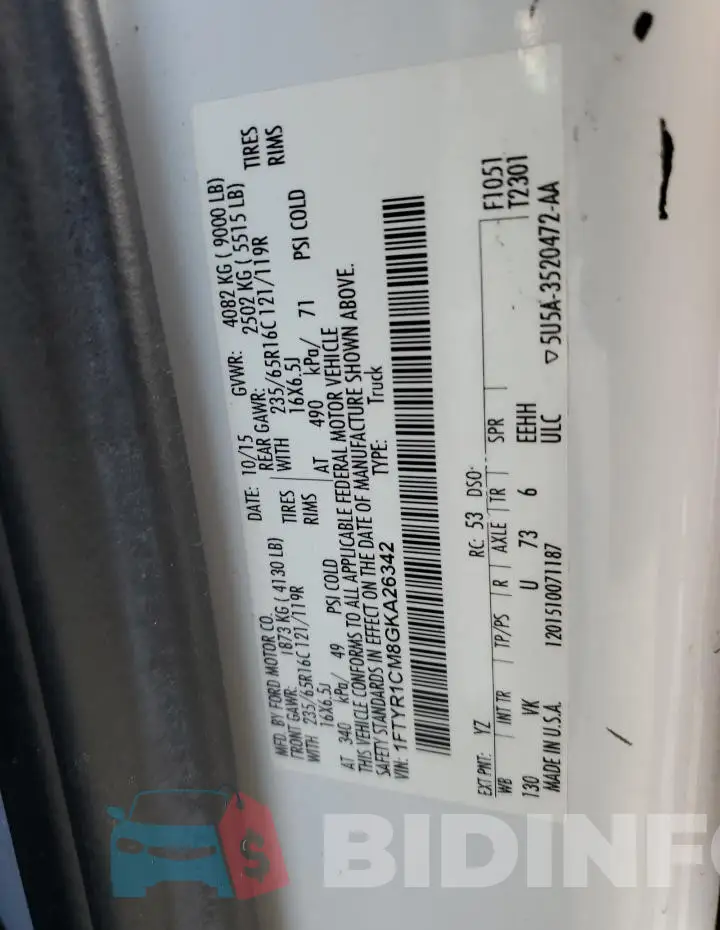 1FTYR1CM8GKA26342 Photo# 13