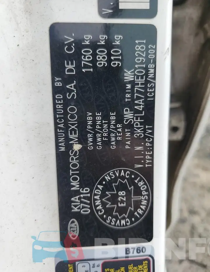 3KPFL4A77HE019281 Photo# 12