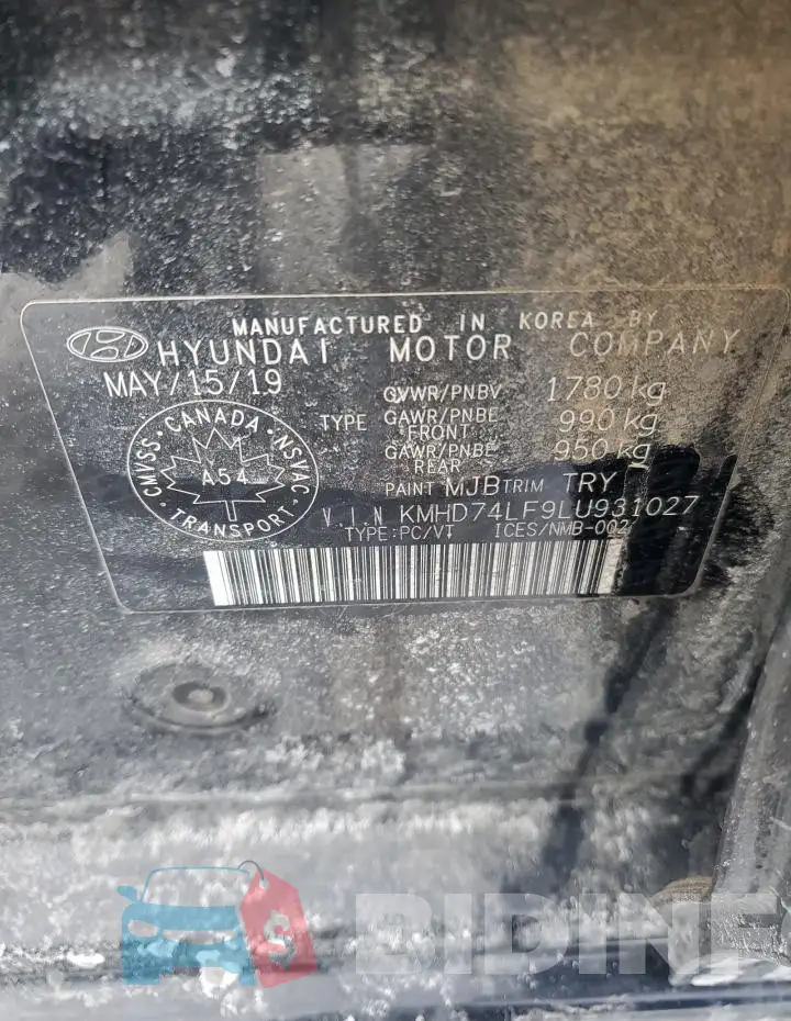 KMHD74LF9LU931027 Photo# 13