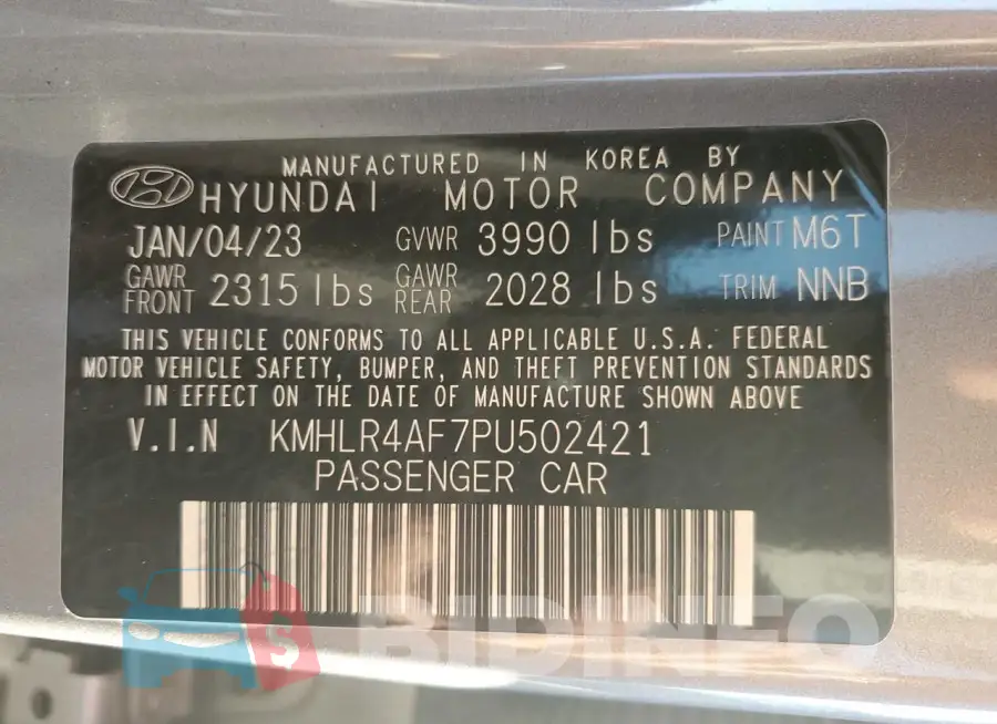 KMHLR4AF7PU502421 Photo# 13