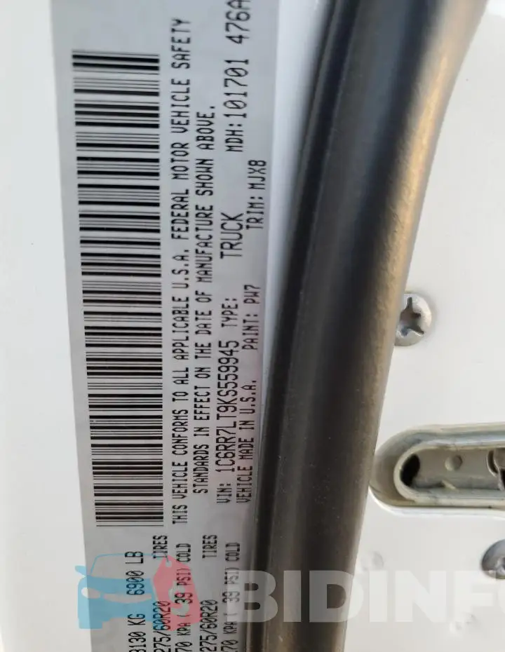 1C6RR7LT9KS559945 Photo# 12
