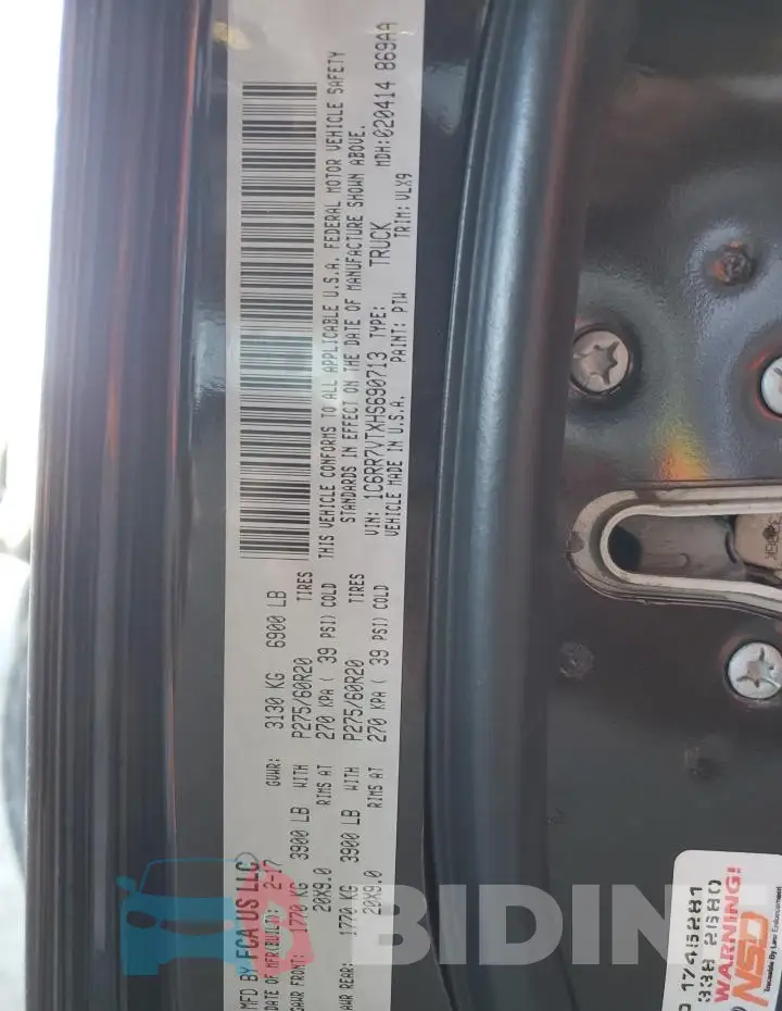 1C6RR7VTXHS690713 Photo# 12