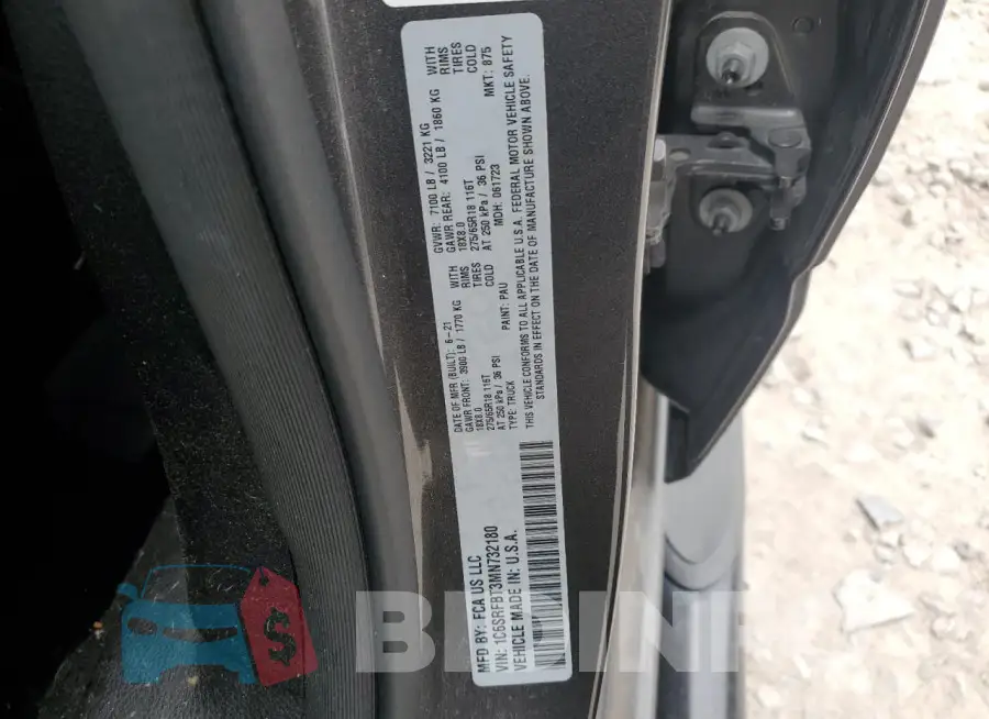 1C6SRFBT3MN732180 Photo# 12