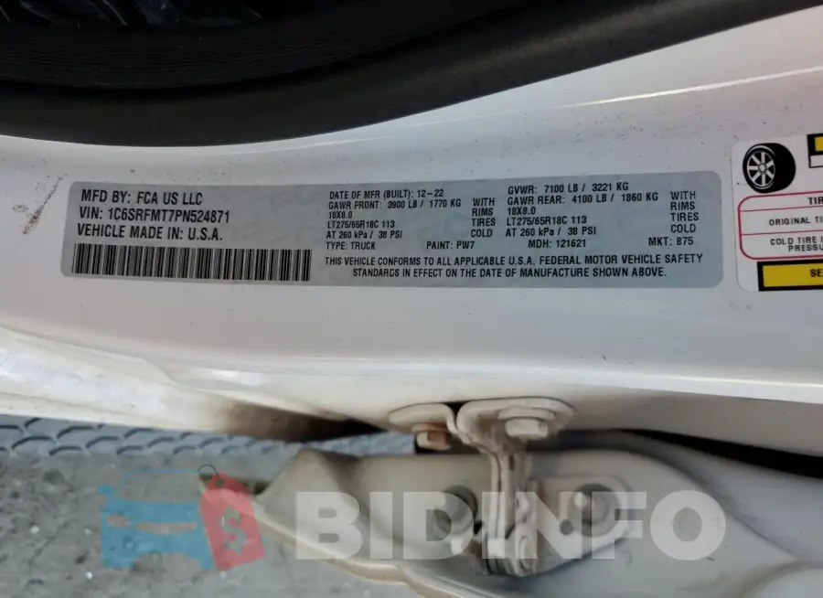 1C6SRFMT7PN524871 Photo# 13