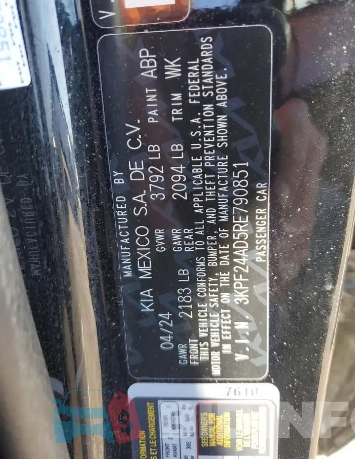 3KPF24AD5RE790851 Photo# 12