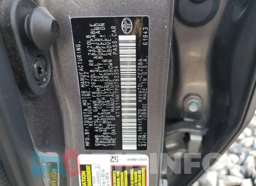 4T1G11AK7PU762354 Photo# 13