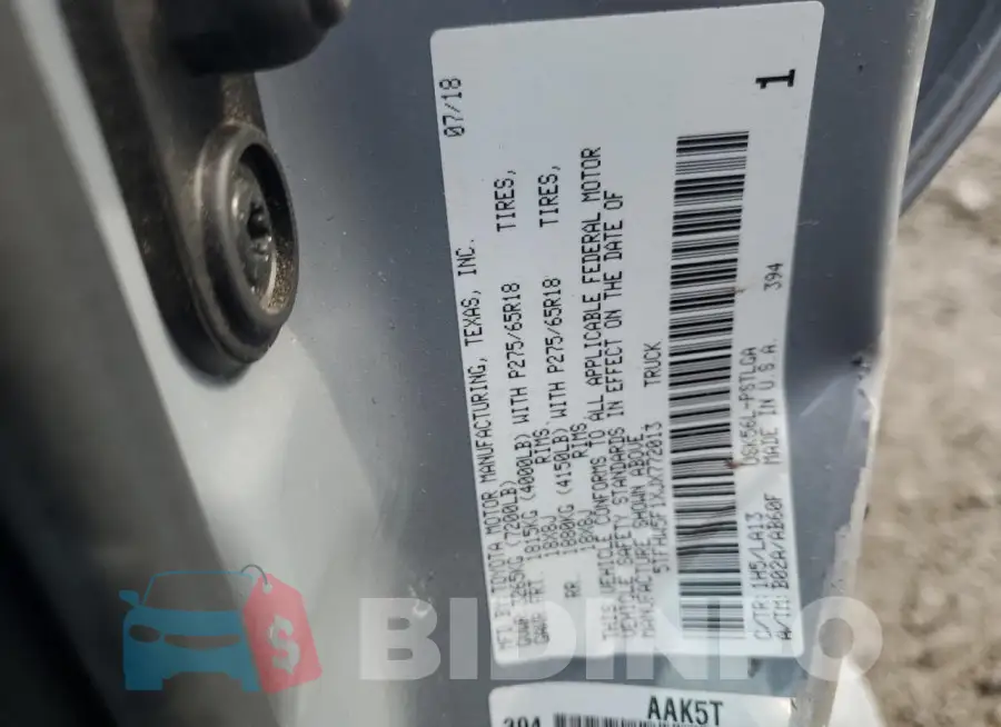 5TFHW5F1XJX772013 Photo# 12