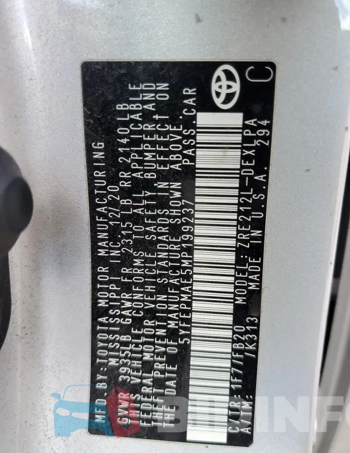 5YFEPMAE5MP199237 Photo# 12