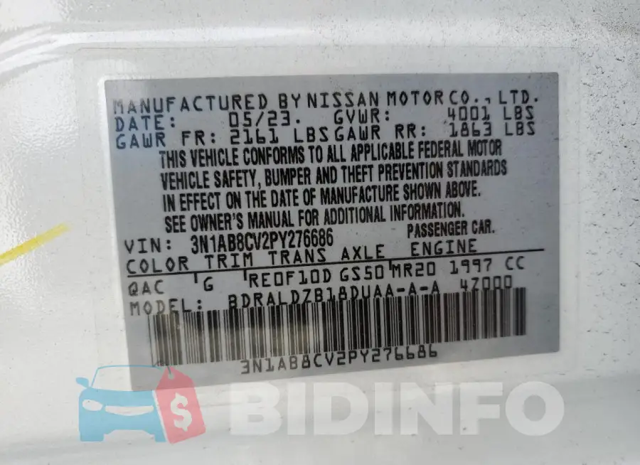 3N1AB8CV2PY276686 Photo# 12