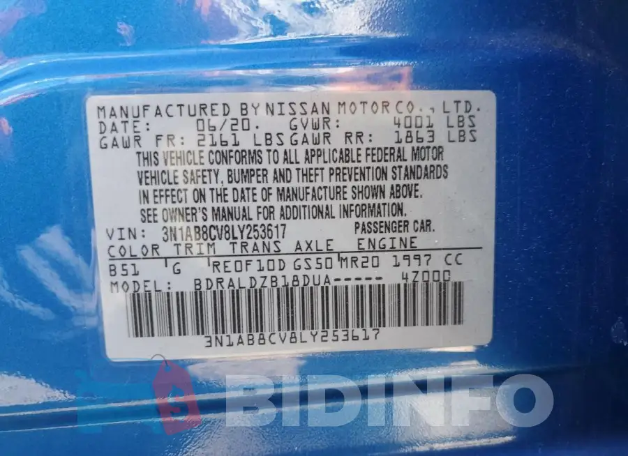 3N1AB8CV8LY253617 Photo# 12