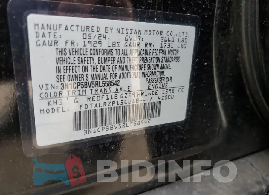 3N1CP5BV5RL558542 Photo# 13